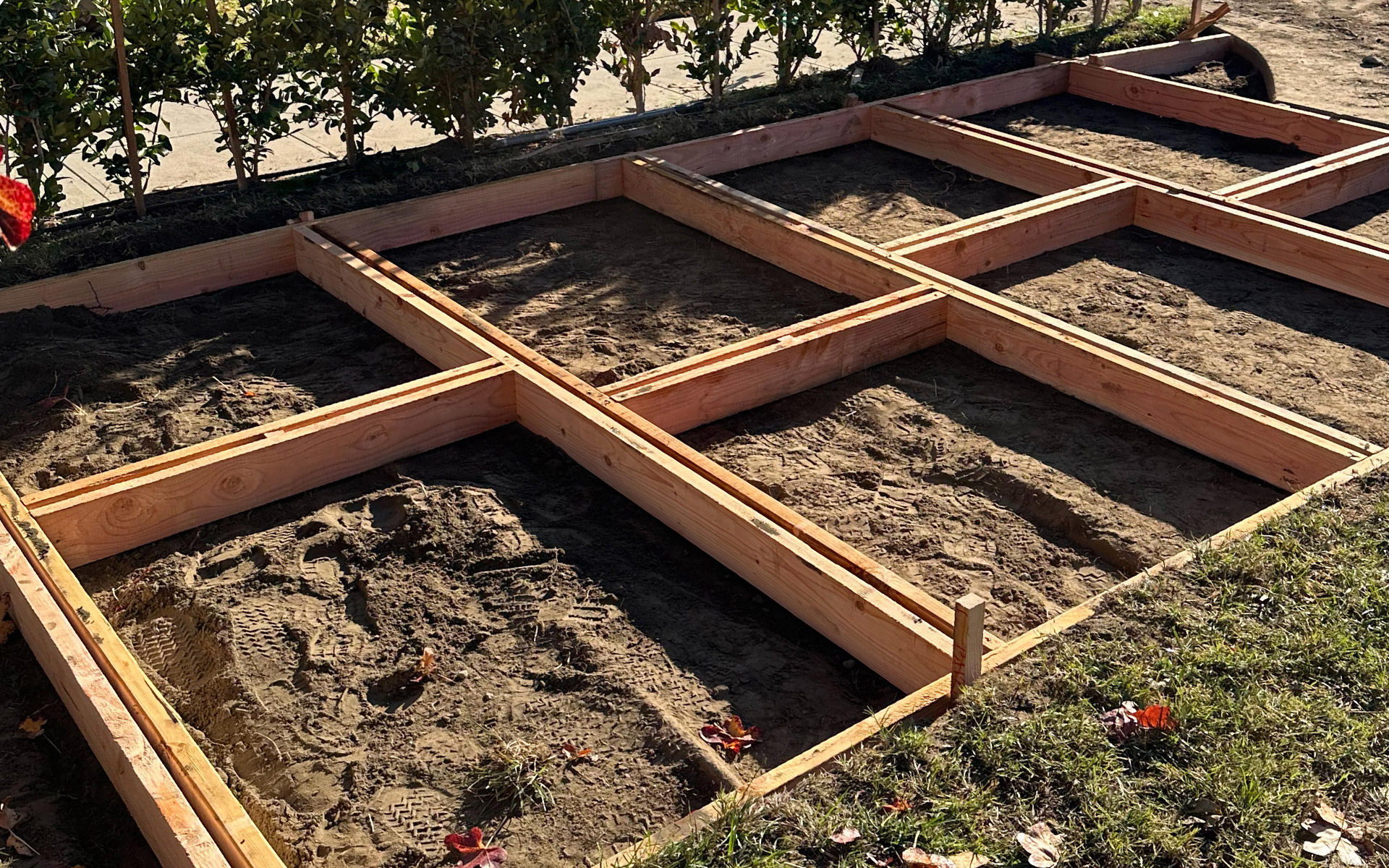 Mariposa St Burbank Concrete Job in progress