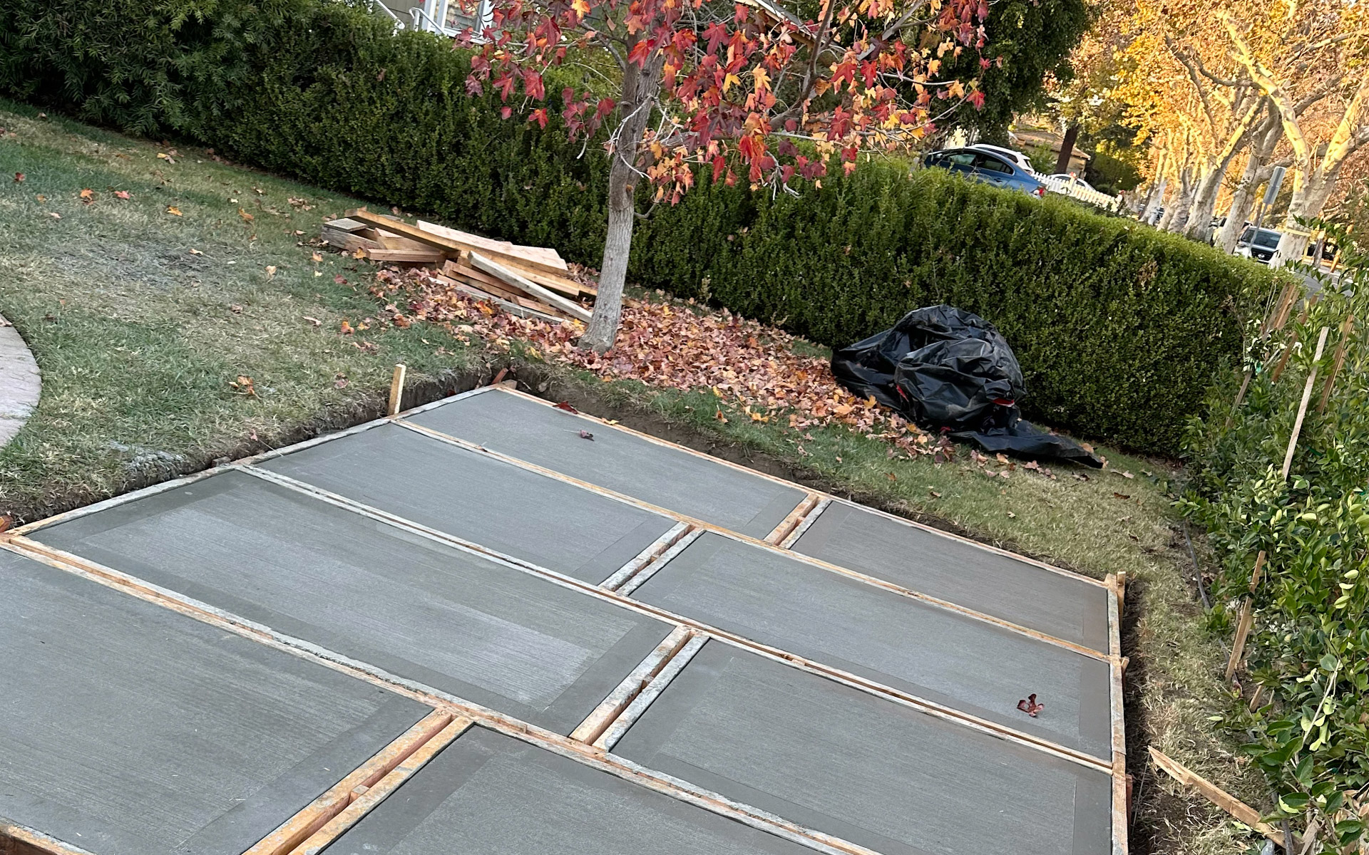 Mariposa St Burbank Concrete Job