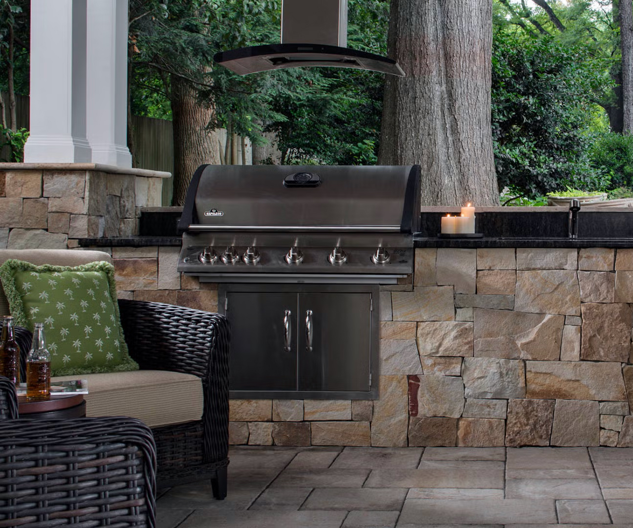 Outdoor Kitchens Fireplace